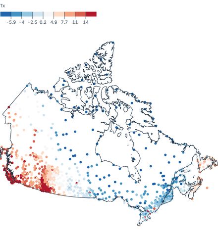 Weather station map Weather station map